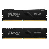 Kit Memoria Kingston Fury Beast 8gb (2x 4gb) Ddr4 2666mhz