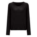 S Sweater Blusa A2874 Mujer Cobertura Cuello En V Suelto Col