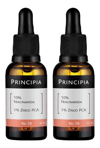Kit C/ 2 Séruns Principia 10% Niacinamida + 1% Zinco Pca