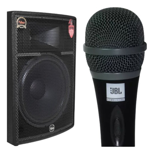 Caixa Ativa Leacs Brava 1500 Falante 15 Polegadas + Mic Jbl