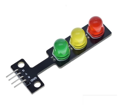 Modulo Semaforo Leds Rojo Amarillo Verde 5mm 5v Arduino 