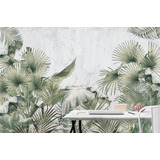 Vinilo Mural Deco Tropical Selva Autoadhesivo Estampado