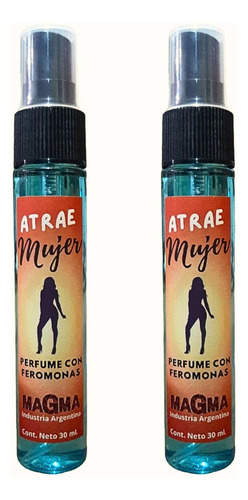 Perfume Afrodisíaco Con Feromonas Para Atraer Mujeres X 2