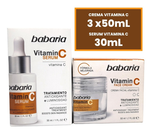 Babaria Crema Facial Vitamina C 125 Ml + Serum 30ml