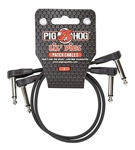 Pig Hog Phlsk1bk Cables Parcheo Pedal 30 Cm 2 Pzas Pack 