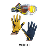 Pack Antiparras + Guantes Moto Enduro Motocross Mtb 