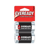 Eveready - Super Heavy Duty D De 1,5 V Pilas, 2 Unidades)