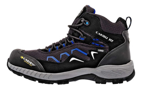 Bota Casual Hiker Caribu 098-405 Todo Terreno 25 A 29 Negro