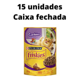 Caixa 15 Sachê Friskies Gatos Adultos 85g Cordeiro