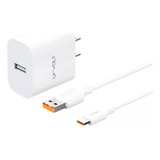 Combo Cargador Usb Con Cable Tipo C Carga Rápida 2.4a U-volt