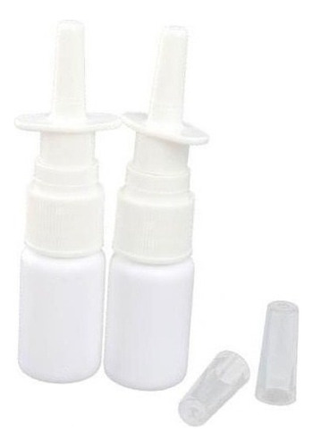 4x 2x 15ml Botella De Spray Nasal Recargable De Plástico