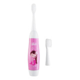 Escova De Dente Eletrica Infantil Rosa Com Refil Chicco