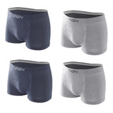 Boxer Para Hombre Moda Comodo Paquete 4 Piezas Tela Suave