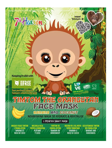 Face Food 7 Heaven Face Mask The Oraguntan Banana & Coconut