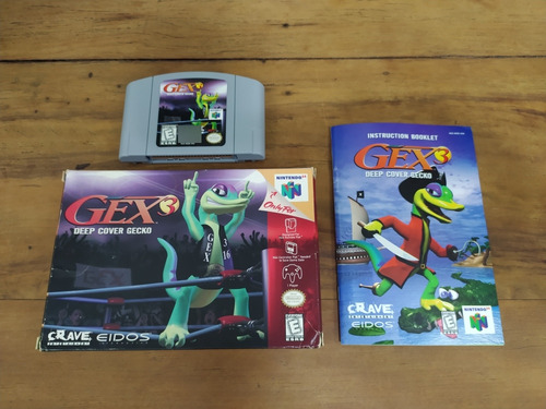 Gex 3 Deep Cover Gecko N64 P/ Nintendo 64 C/ Caixa E Manual 