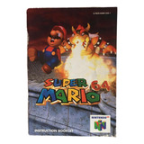 Nintendo 64 Super Mario 64 Manual Original
