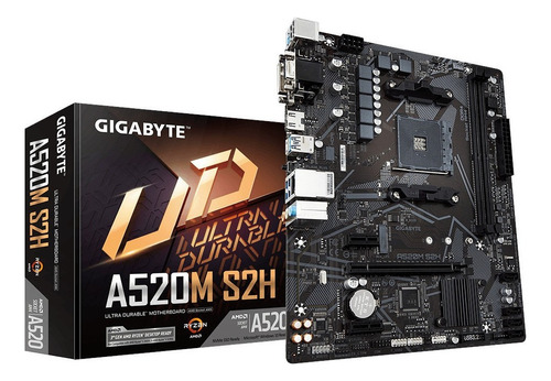 Placa Mãe Gigabyte A520 Amd Am4 A520m S2h Ddr4 Matx 