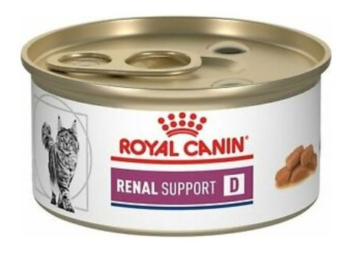 6 Latas Royal Canin Renal D Para Gato 85 Gr