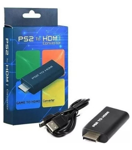 Adaptador Conversor Ps2 Audio Vídeo Av Para Cabo Hdmi 