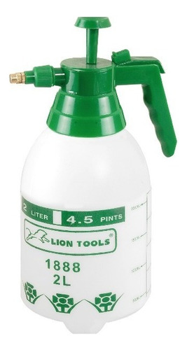 Pulverizador De Jardín Botella A Gatillo Manual Lion Tools 1888 2l Blanco