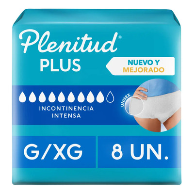 Ropa Interior Adulto Plenitud Protect Plus G\u002FXG 8 Un | MercadoLibre
