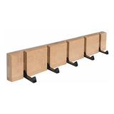 Gancho De Abrigo - Wooden Wall Mounted Folding Rack, Modern 