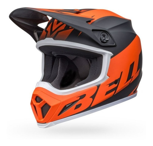 Casco Motocross Bell Disrupt Naranja Mx-9 Mips