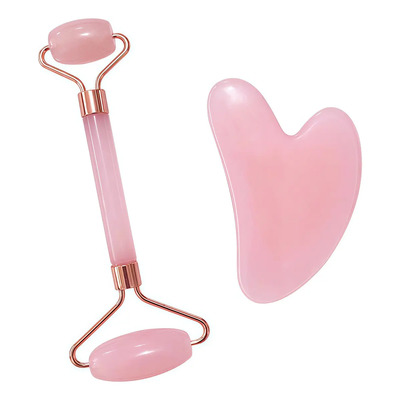 Set Gua Sha Facial y Rodillo Rosa de Resina 2 Piezas – Color Rosa, Rodillo Doble y Tabla Gua Sha para Masaje Facial y Ojos, Antiedad, Efecto Lifting y Reafirmante | MercadoLibre