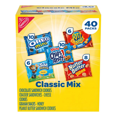 Nabisco Paquete De Galletas Oreo, Ritz Mixto 60pack Snacks