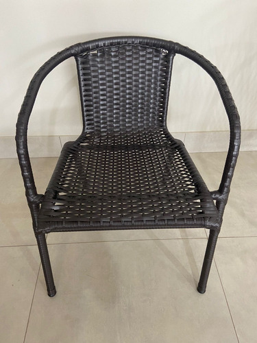 Cadeira De Varanda Em Alumínio E Fibra Sintética