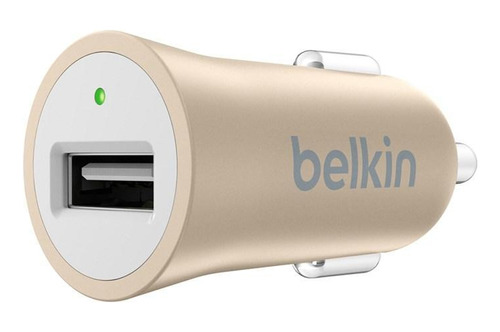 Carregador Veicular Belkin Usb-a 2.0 2.4a 12w Dourado