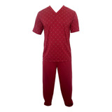 Pijama Masculino Camisa Manga Curta Calça Roupa Dormir Homem