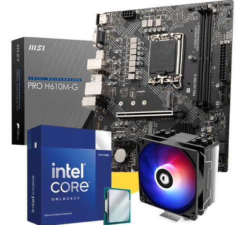 Combo Actualización Pc Gamer Intel Core I7 14700k Ddr5 H610