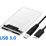 Cofre Case Transparente Para Disco Duro Sata 2.5 Usb3.0