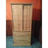 Mueble Cajonera Pino C/barral  Perchas Mod.europa - No Envio