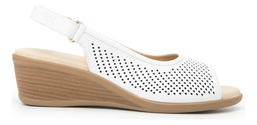 Sandalia Para Dama Marca Flexi Mod: 123704 Blanco