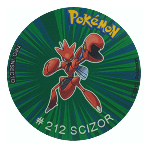 Mousepad De Tazo Pokemon De Modelo #212 Scizor