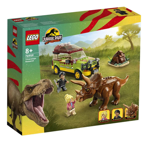 Jurassic World 281 Peças - Pesquisa De Triceratops 76959