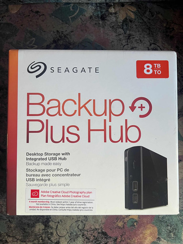 Disco Duro Externo Seagate Backup Plus Hub Stel8000100 8tb