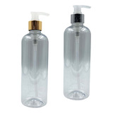 Envases Plasticos 500 Ml Dispensador Dosificador Dorado X 10