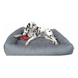 Cama Para Cachorro Grande 100 X 87 Cm Cinza Chumbo