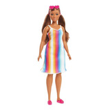 Barbie  Barbie Malibu 50 Aniversario Vestido Rayas
