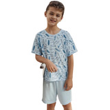 Pijama Juvenil Masculino Curto Estampados
