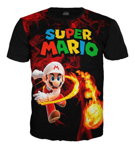 Camiseta Para Niños Videojuego De Super Mario Bros 
