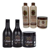 Kit Matizador Lama Negra + Kit Cabelo Afro Salon Maycrene