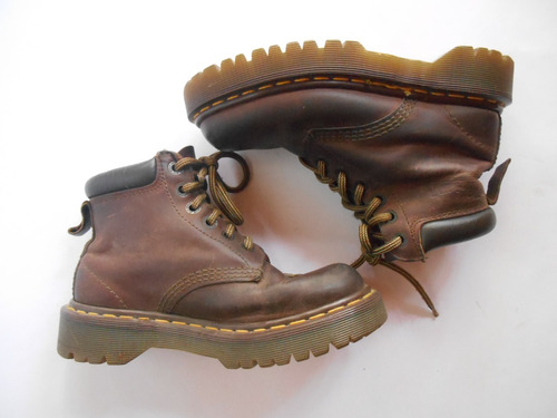 Botas Dr Martens Marron Made In Inglaterra Talla 4 U K 36