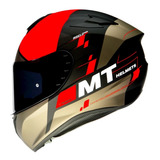 Casco Integral Mt Targo Rigel A5 Rojo Rpm925