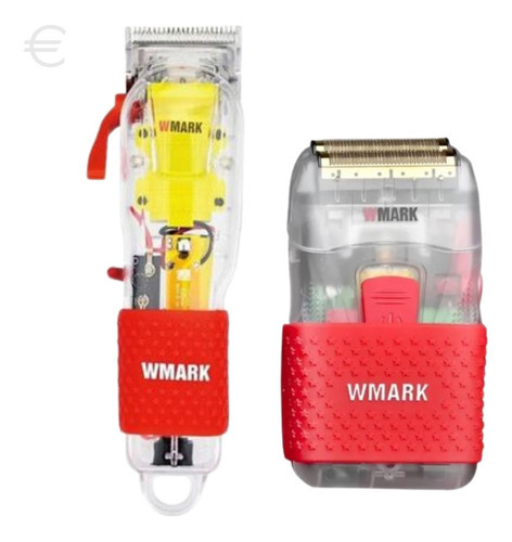 Kit Barbeador Elétrico Shaver Wmark E Máquina De Corte Wmark