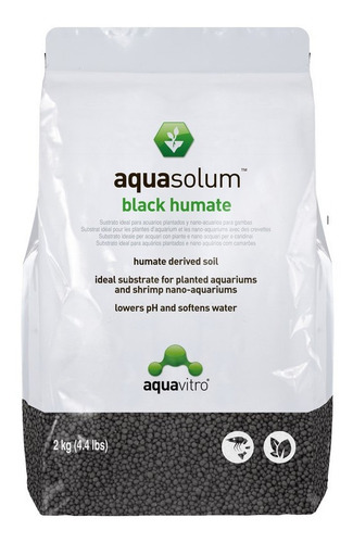 Sustrato Premium Acuario Plantado Aquasolum Black Humate 2kg