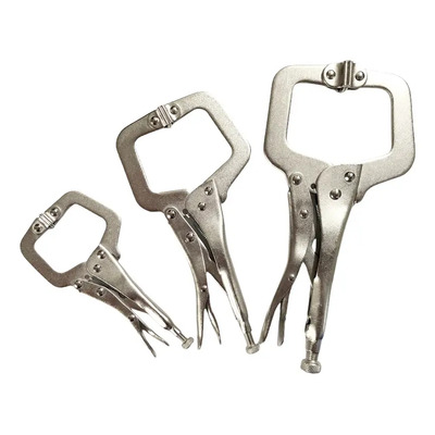 MOXSN- Juego de pinzas en C de bloqueo de alta resistencia, 11 pulgadas y 9 pulgadas y 6 pulgadas, 3 piezas de acero al carbono niquelado con puntas giratorias | MercadoLibre